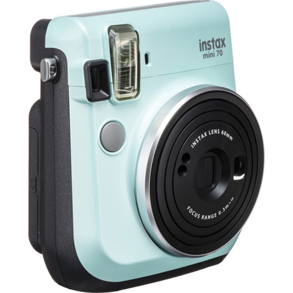 Mint Green Instax Mini 70 Polaroid Camera